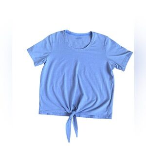 Columbia Women’s Tie Front Top in Lavender/Blue Color size Large